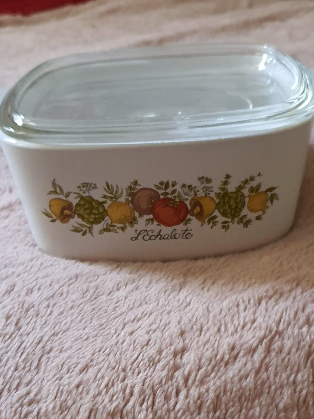 CorningWare Spice of Life A-1 1/2-B 1.5 Qt Casserole Dish w/ Pyrex Lid A7C VTG